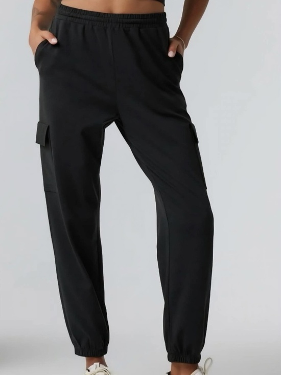 Vuori Pants - Vuori  Boyfriend Cargo Joggers In Black Heath Size XS